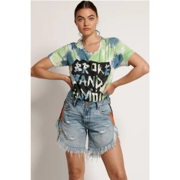 One Teaspoon Blue Jean Shorts - Picture 1 of 6